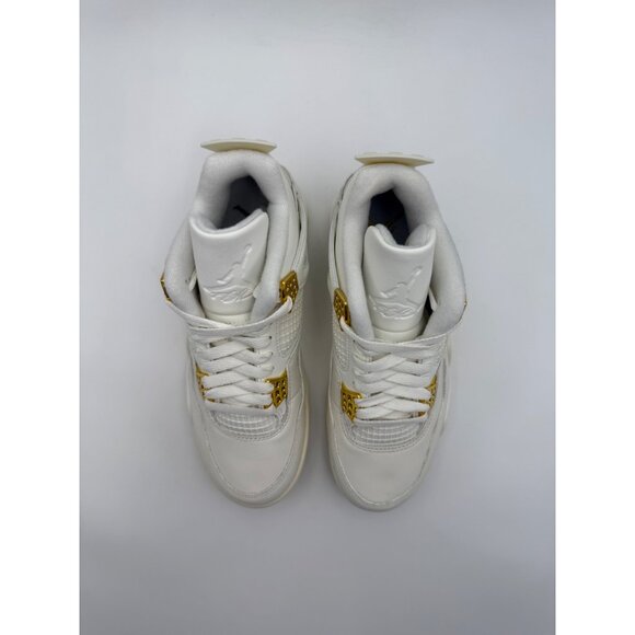 Size 7 - Air Jordan 4 Retro Metallic Gold (Women's) - Picture 6 of 11